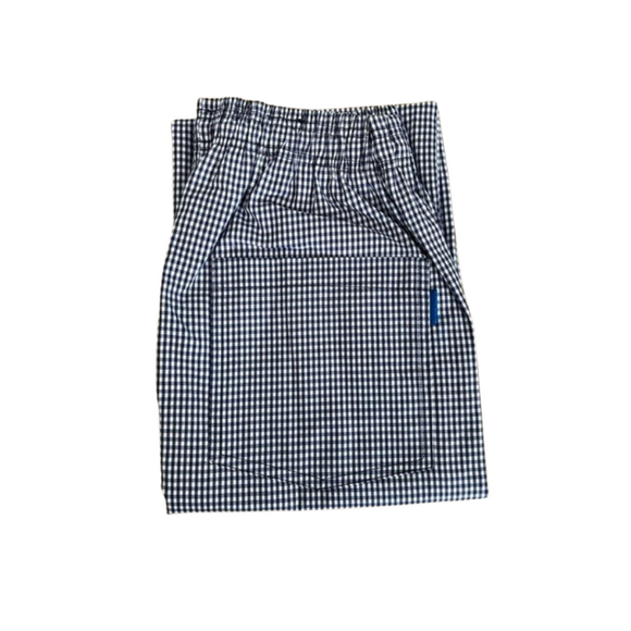 Blue & White Checked Chef Trousers (26