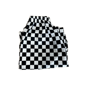 Black & White Checked Chef Trousers (38"-40") Size L /  AA21-L WV-WW-BWT-L-C