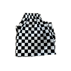 Black & White Checked Chef Trousers (28"-30") Size S /  AA21-S WV-WW-BWT-S-C