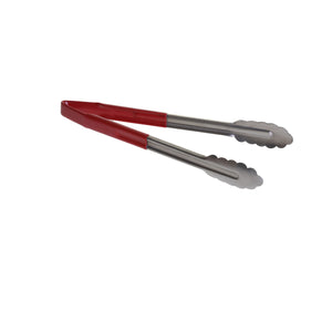 Tong Red 12" Antimicrobial Vinyl-Coated Stainless Steel / AM3712R