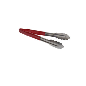 Tong Red 9" Antimicrobial Vinyl-Coated Stainless Steel / AM3774R