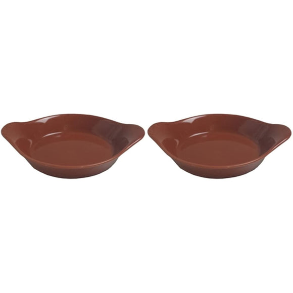 Rustic oval eared dish 20.5 cm, CR011C (Pack of 2)