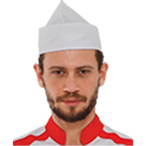 Unisex baker Short Cap White Small Pack of 3