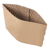 Coffee cup sleeves compostable for (12/16/20 oz Cups) pack of 100 - 01080