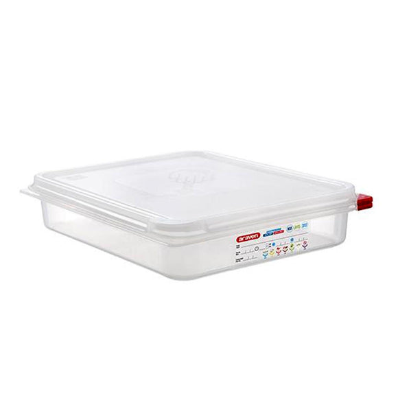 Araven Food Container, 3.8 L, Airtight, Gastronorm 1/2