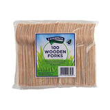 Wooden forks  (pack of 100) - 10568