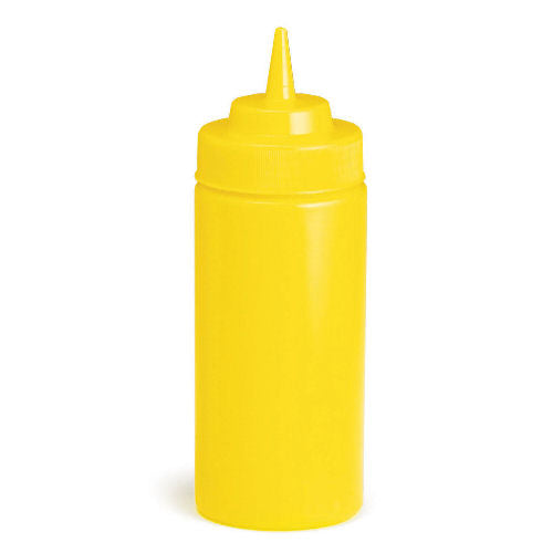 Squeeze Bottles Yellow 8oz with 53mm WideMouth™ Cone Tip / 10853M