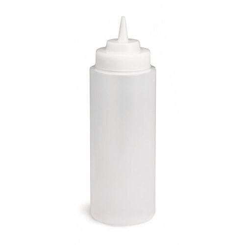 Squeeze Bottle Clear Top 32oz with 63mm WideMouth™ Cone Tip - 90cl