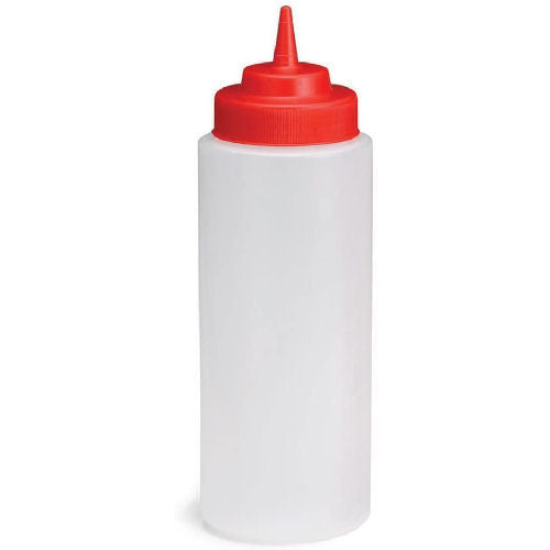Squeeze Bottle Red Top 32oz with 63mm WideMouth™ Cone Tip - 90cl