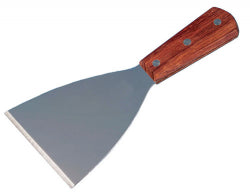 Griddle scraper or Spatula With Wood Handle, 100x100mm, 5683