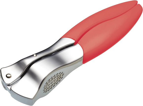Garlic Press with Soft Touch Handle Red