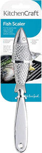 KitchenCraft KCFSCALE Fish Scaler, Aluminium, 22 cm, Silver