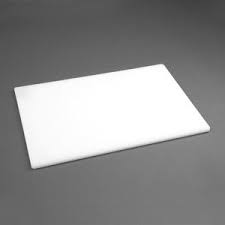 Chopping board white 60cm (w) x 40cm (L) low density / GL294