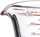 Glass Measuring Jug, 250 ml - Clear / GLSMJ1/2PT