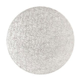 Cake board round drum 30 cm silver colour KCCBRD12