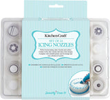 Cake Decorating Icing Nozzles with Case, 24-Piece Piping Set / KCICENOZSET