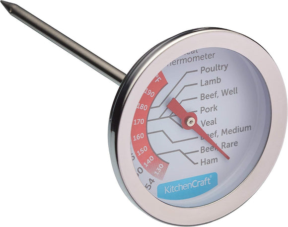 Meat Thermometer Probe with Cooking Guide / Stainless Steel / KCMEATTH