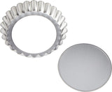 Tart Tins / Freezer Safe / 10cm (4'') Set of 6 / Silver