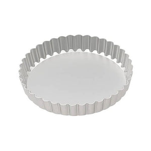 Fluted Flan 6" Silver Anodised Loose Base 150 x 25mm / M8771