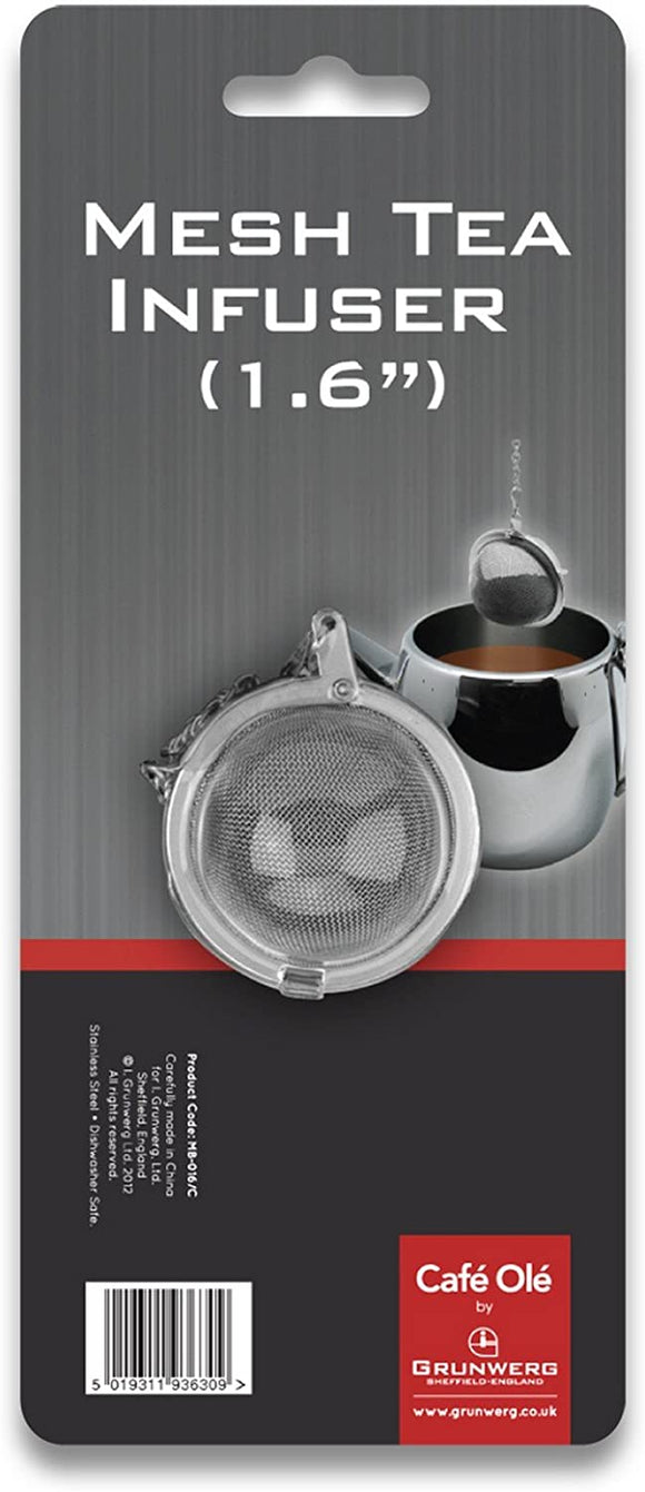 Café Ole MB-016/C Loose Tea Leaf Strainer Infuser, Stainless Steel
