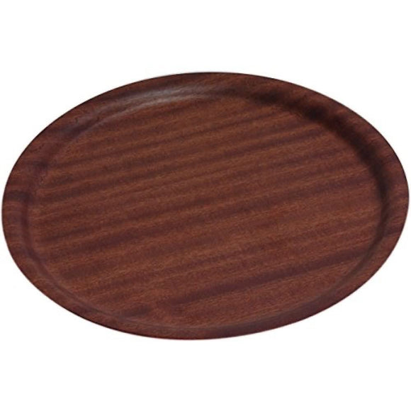 Darkwood round tray non-slip 270mm dia / NSDT27