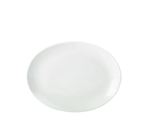 Oval plate 31cm  (23.6cm width) genware, 112131