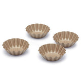 Tart mini fluted pans 4pc n/s gold / PHMINIBAKE03