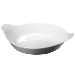 Round eared dish 13cm white Genware SPF13-W