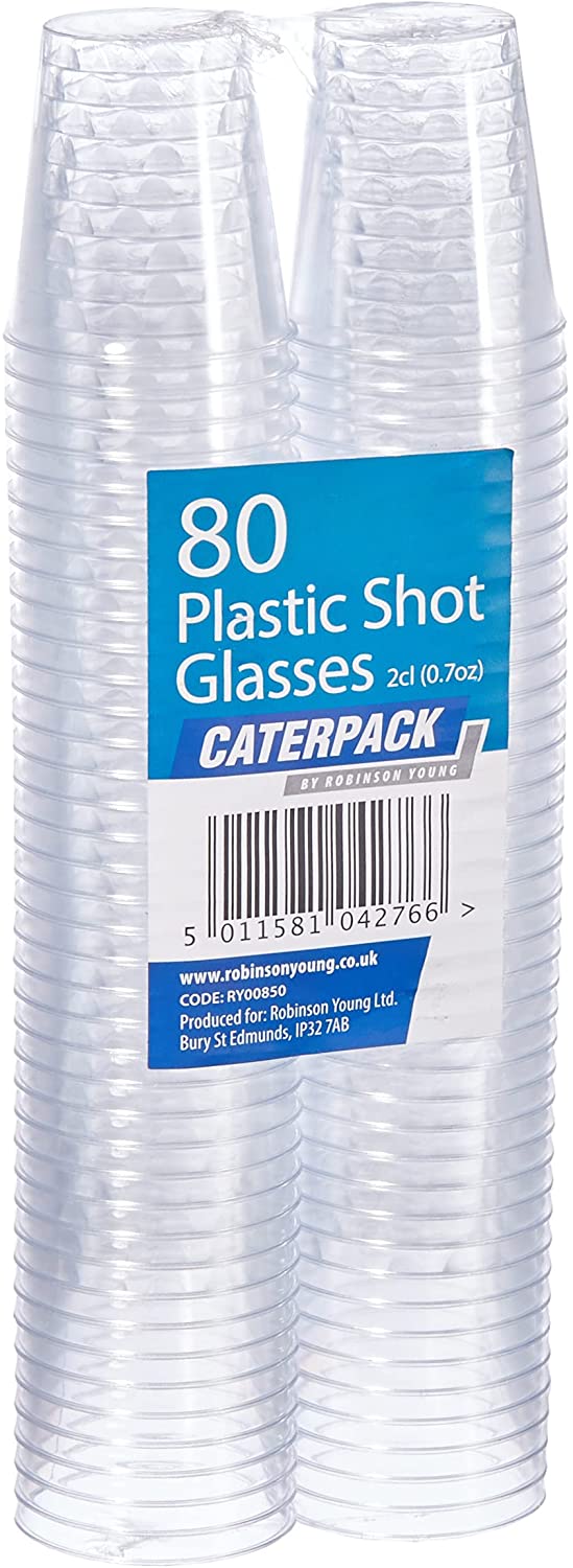 Shot poly glass 1cl pack of 80